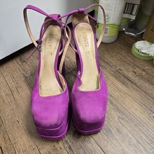 Schutz Women's Pink Platform Heels